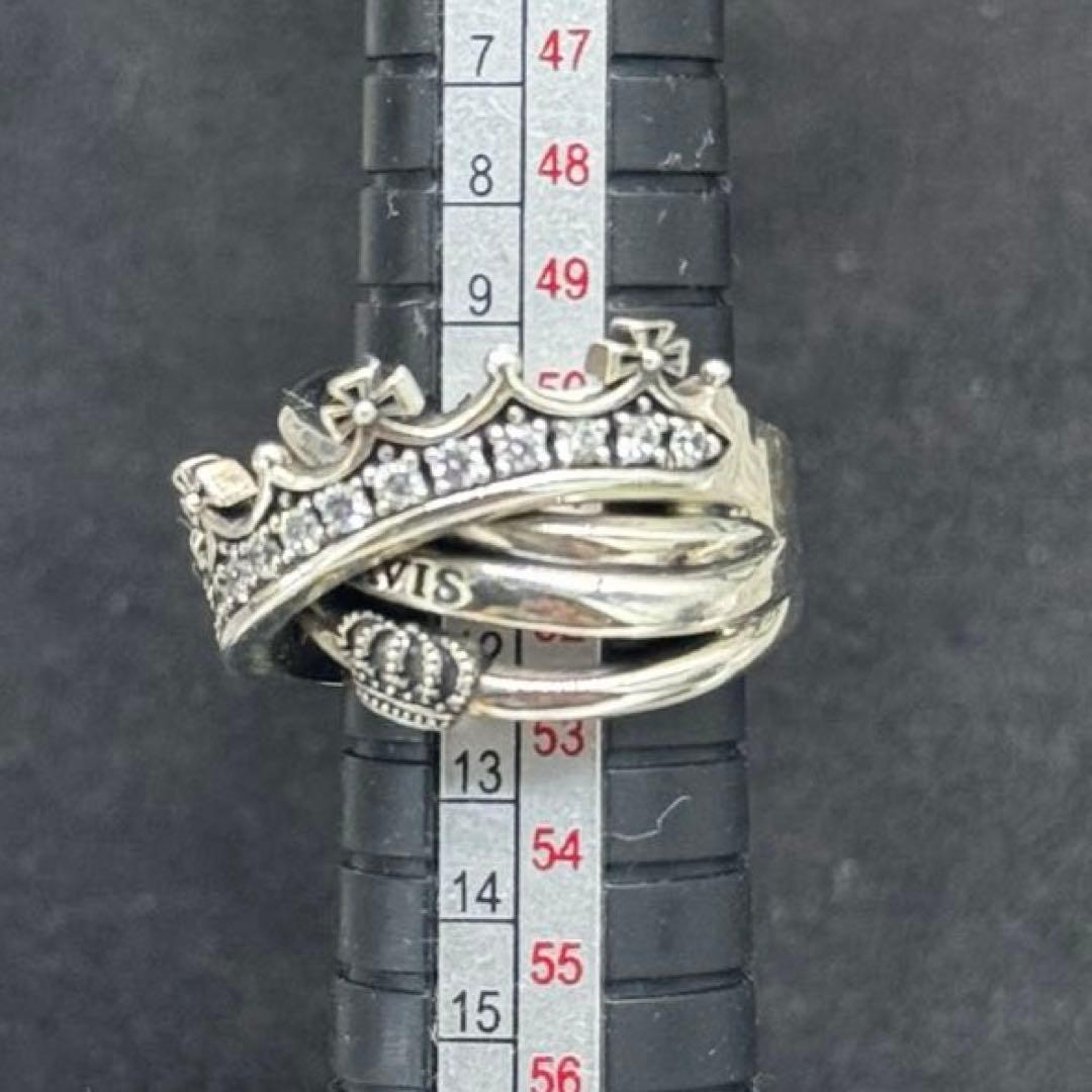 極美品✨ジャスティンデイビス ツイストクラウン ジルコニア リング 11号