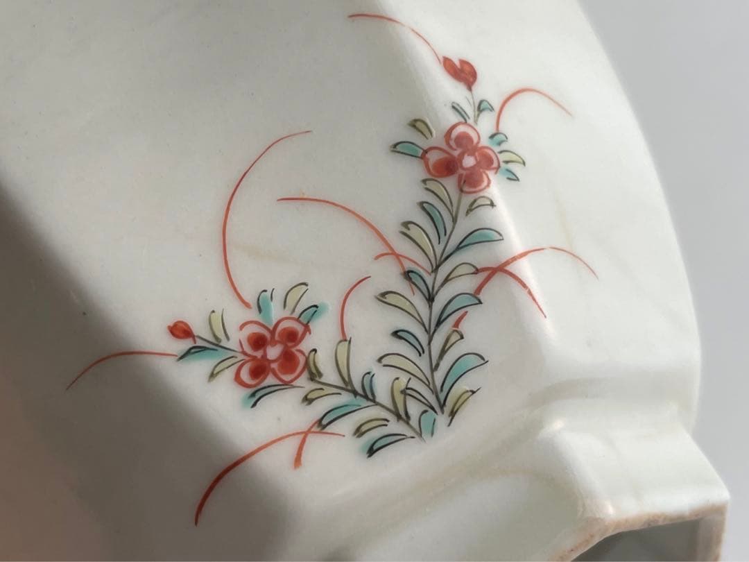 骨董　アンティーク　柿右衛門　竹に雀　八角　小鉢　向付　蕎麦猪口　カップ