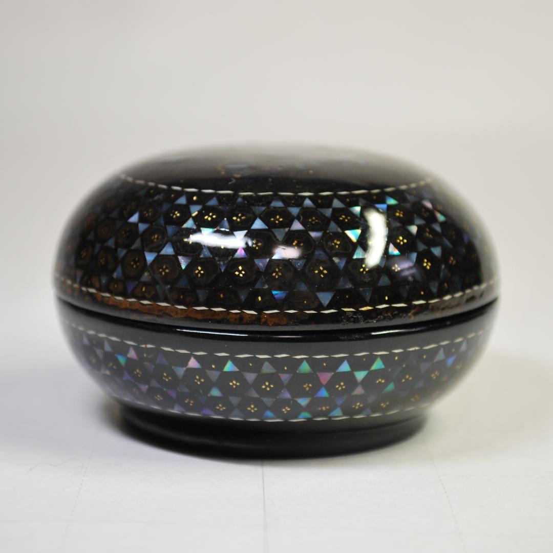 香合　棗　セット　木製　螺鈿細工　漆塗り