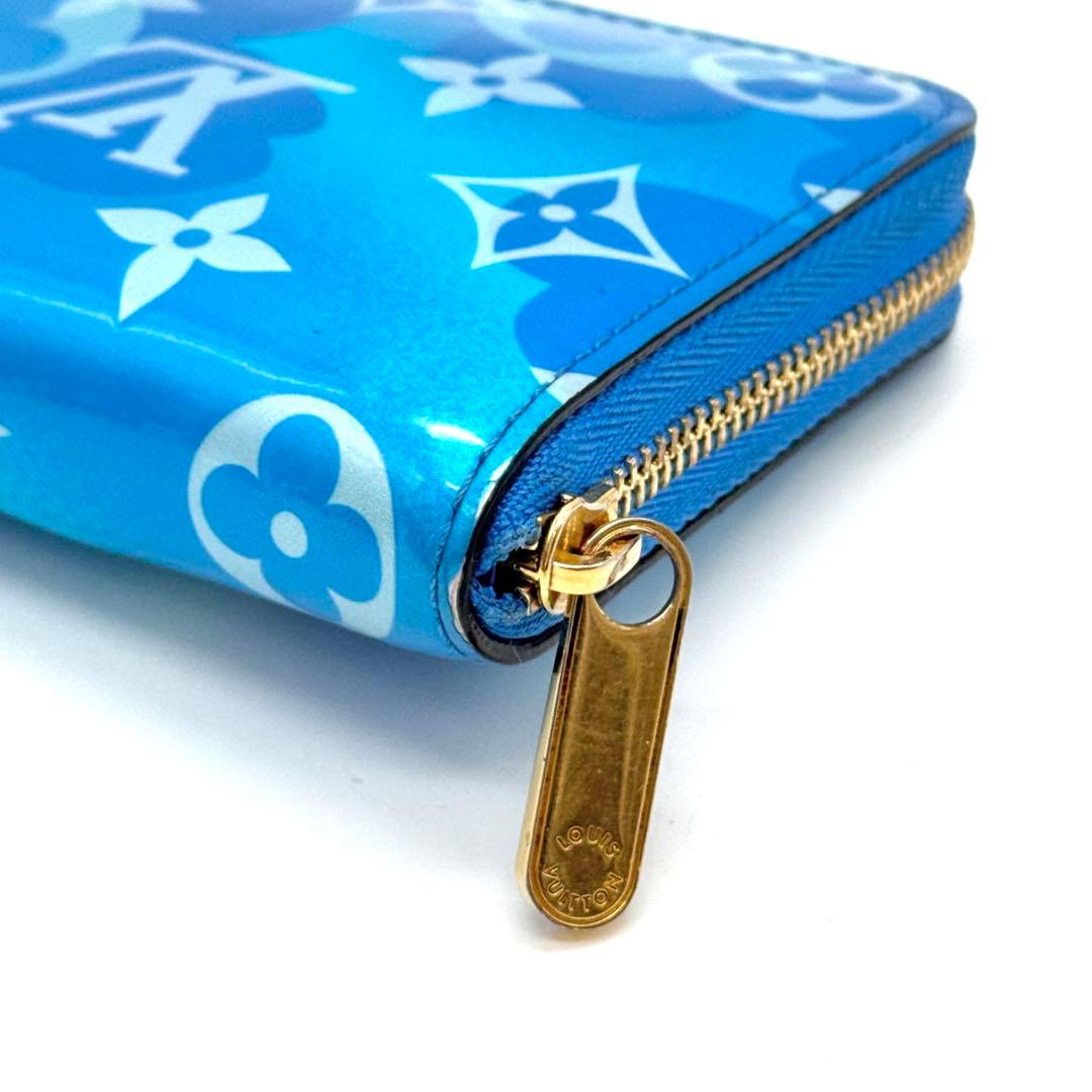 美品 ルイヴィトン M90587 モノグラム ヴェルニ フラワー パース