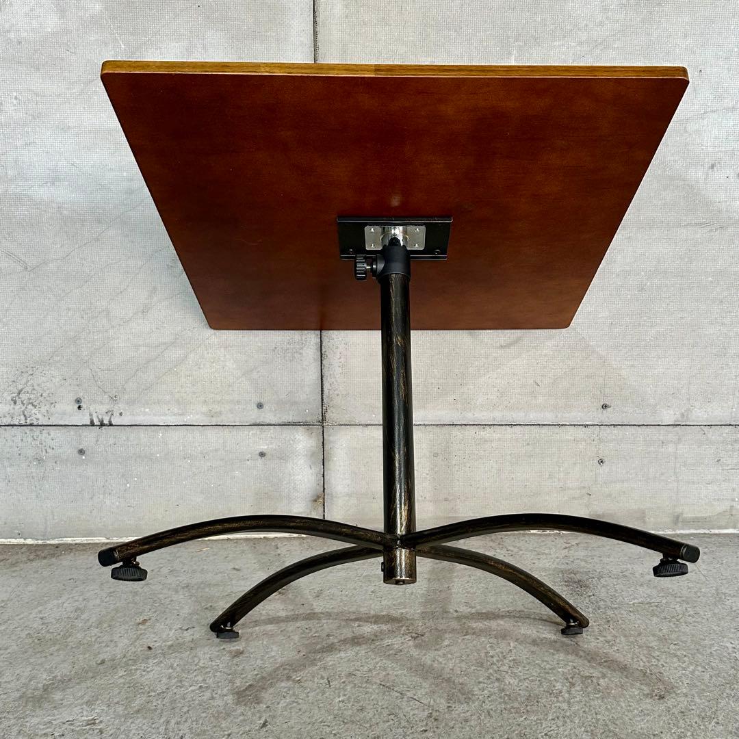 ✦無骨✦ミッドセンチュリーテイスト × 昇降式カフェテーブル　鉄脚