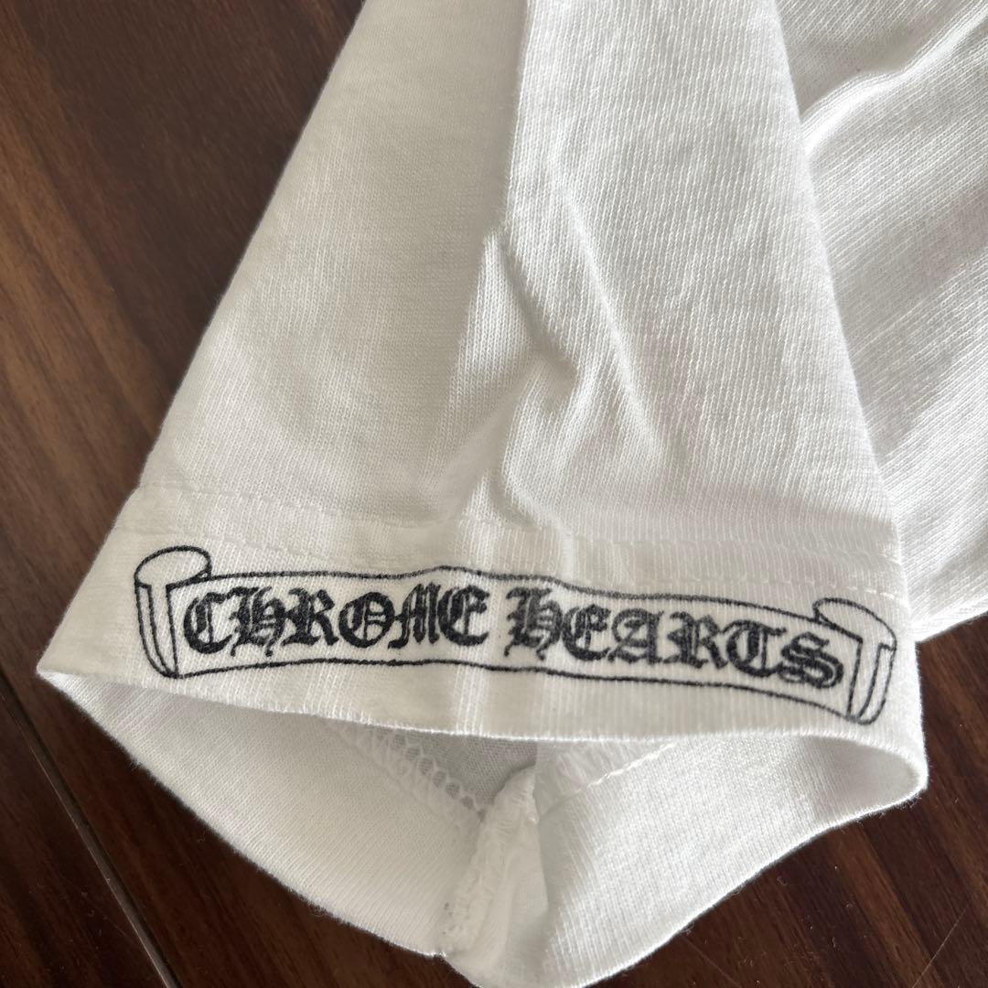 最終売切り価格！美品CHROME HEARTS ホワイト Tシャツ ＧＡＬＦロゴ