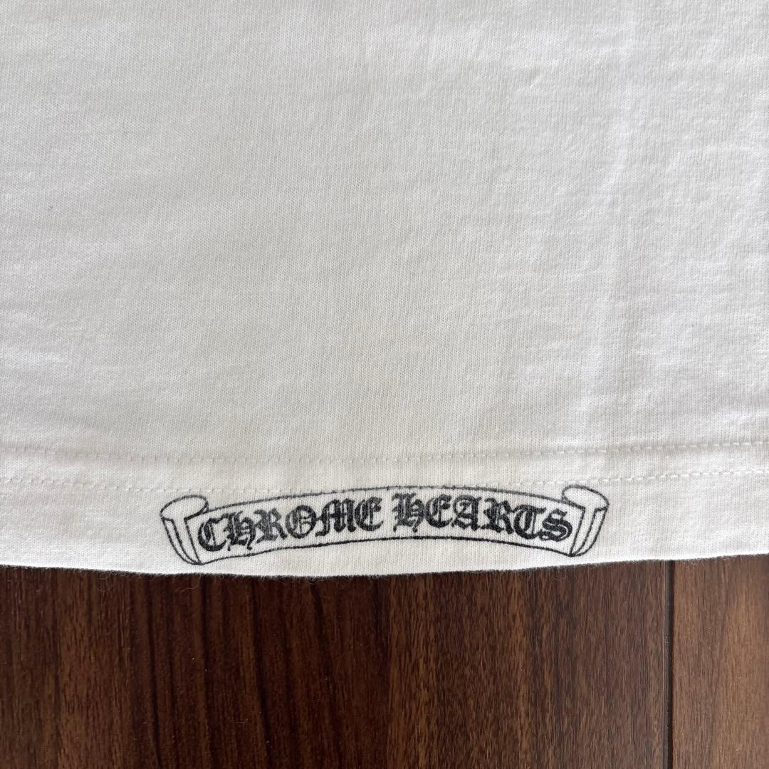 最終売切り価格！美品CHROME HEARTS ホワイト Tシャツ ＧＡＬＦロゴ
