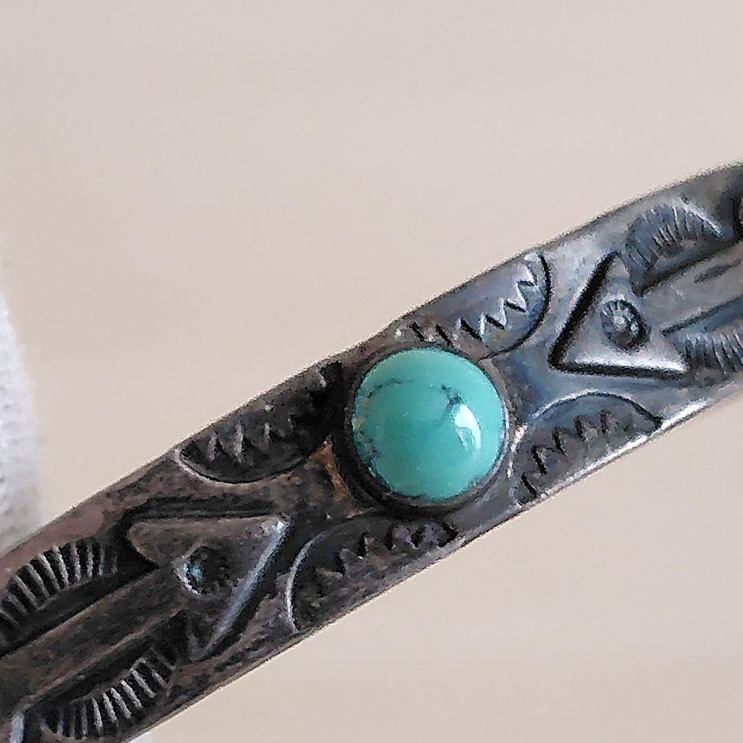 ヴィンテージ フレッドハービー ターコイズ シルバー バングル