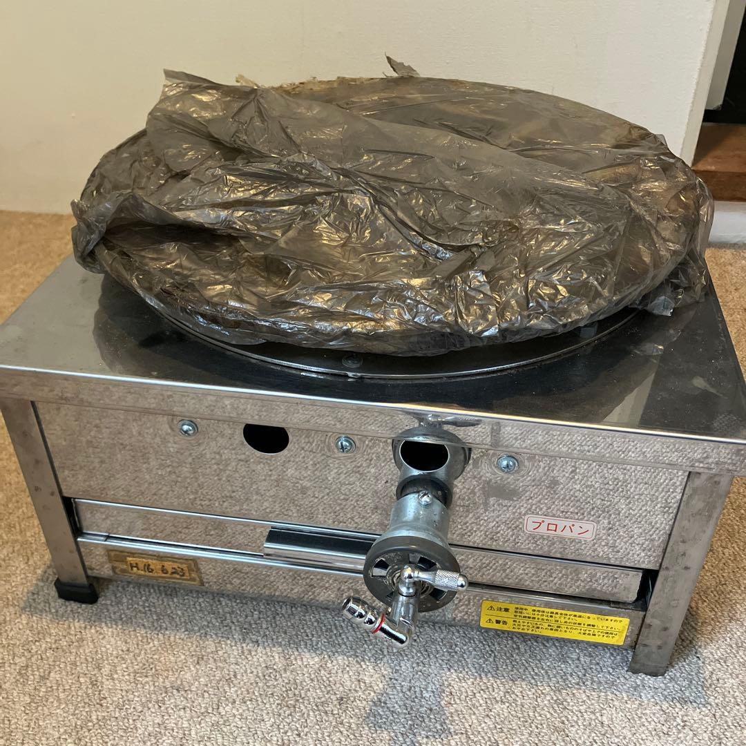 クレープ器・プロパンガスコンロ