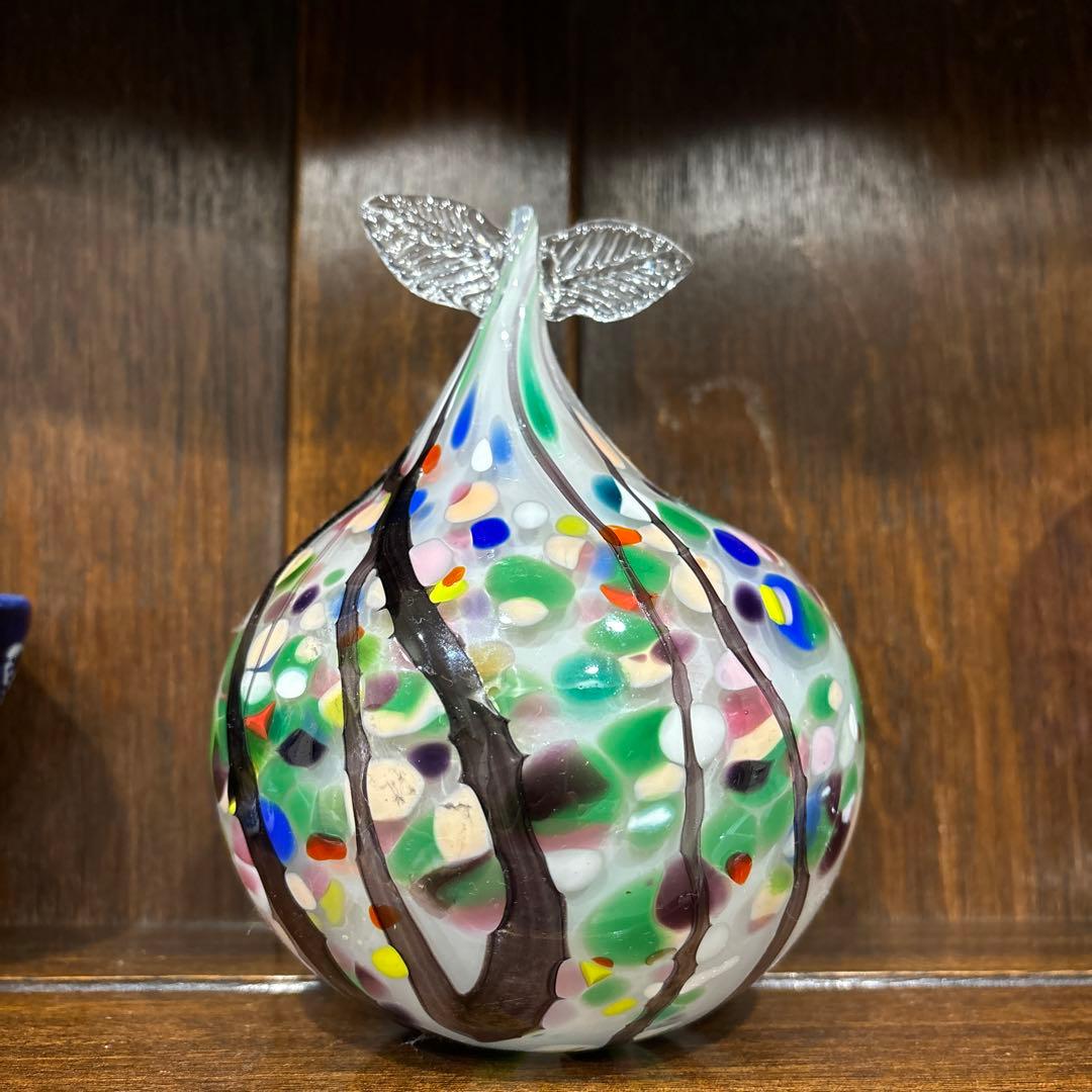 ガラス製果物型アート