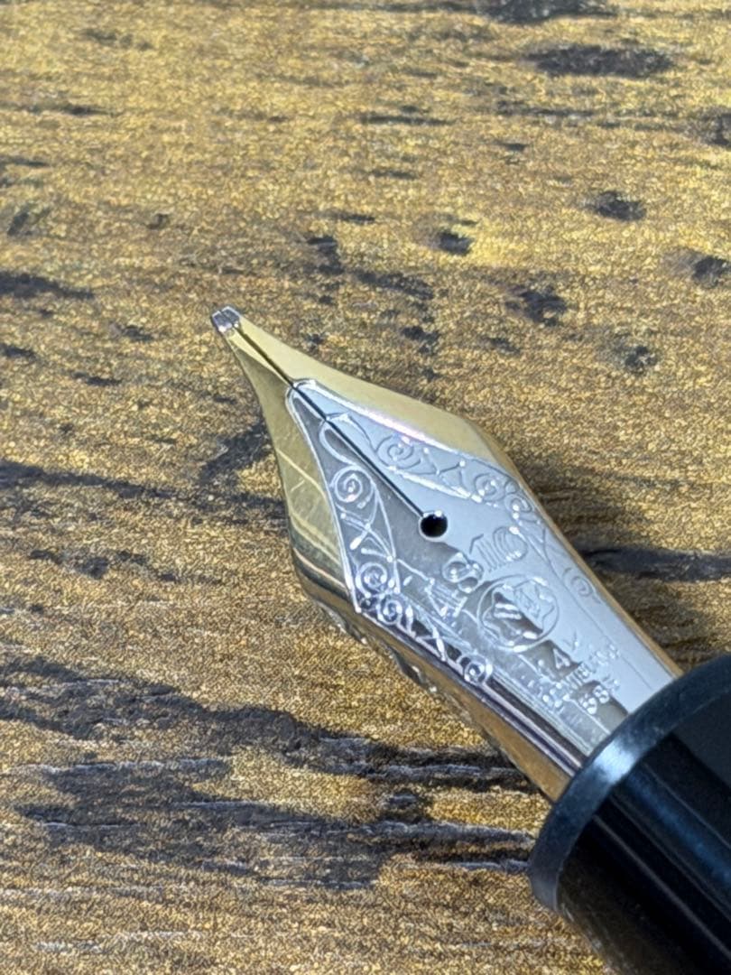 西ドイツ製　極太字　デュマ型ペン芯　14K 中白　モンブラン　万年筆