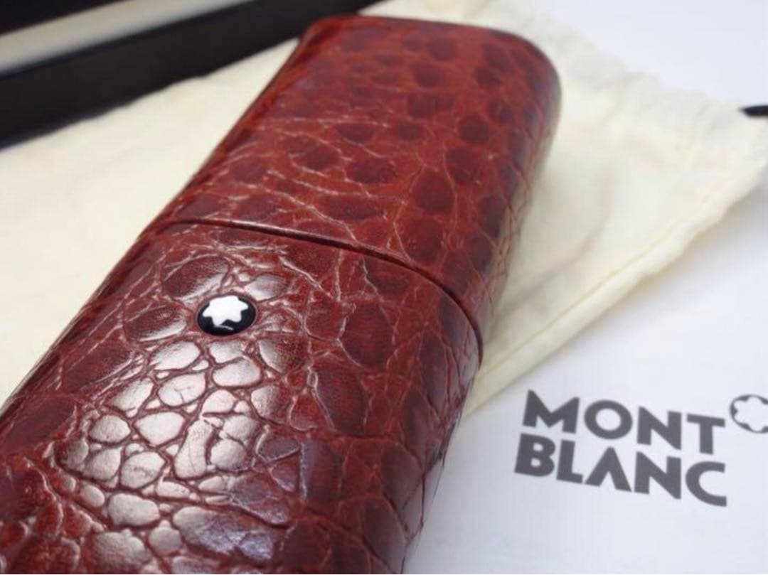 モンブラン ★稀な一生物の手作りの現在入手困難★名匠フローレンス手作りペンポーチ