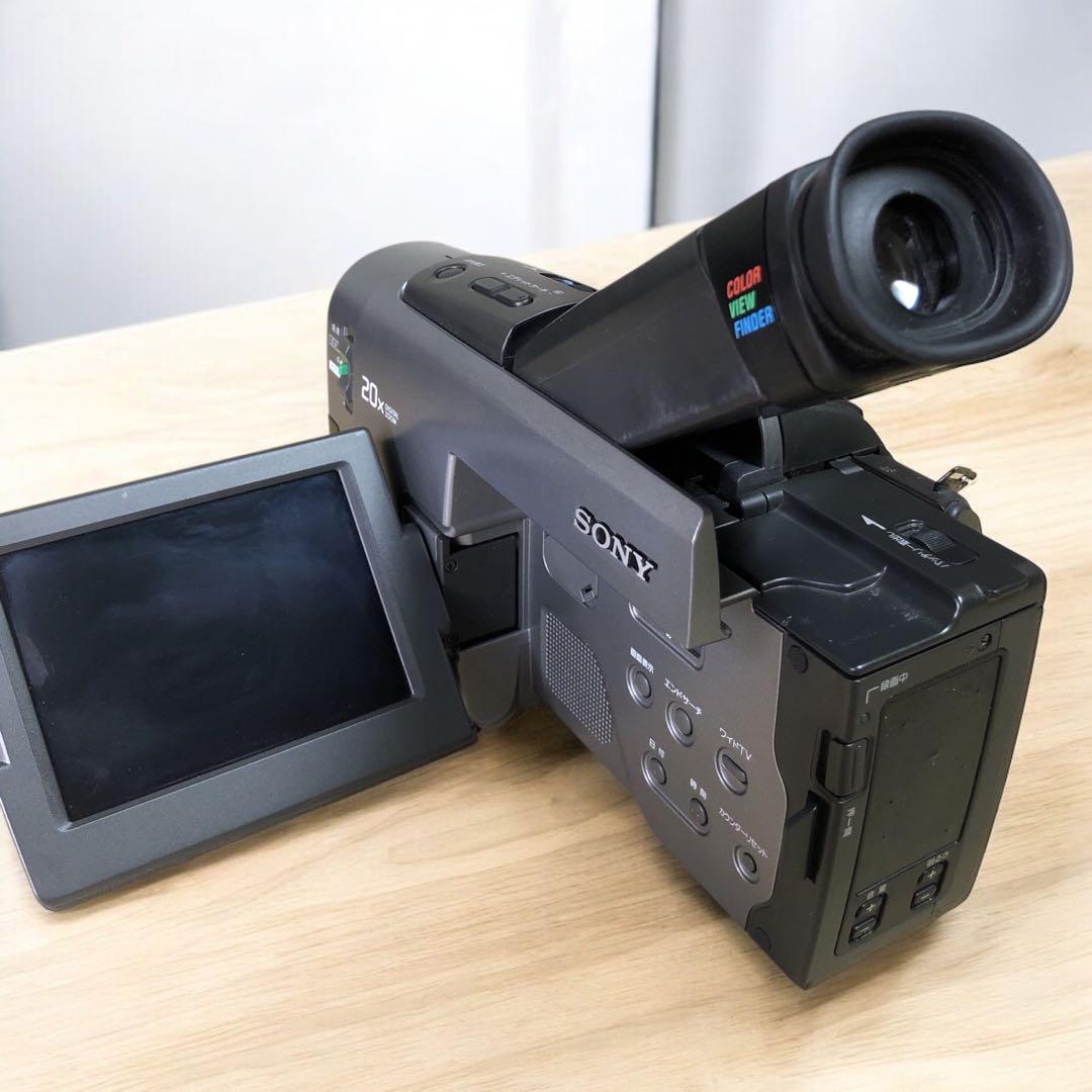 【希少】SONY 液晶Hi8/8ミリビデオカメラ・CCD-TRV90 おまけ付き