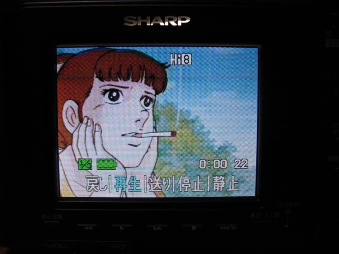 動作OK❗️☆シャープの液晶8ミリビデオカメラ・VL-EL320