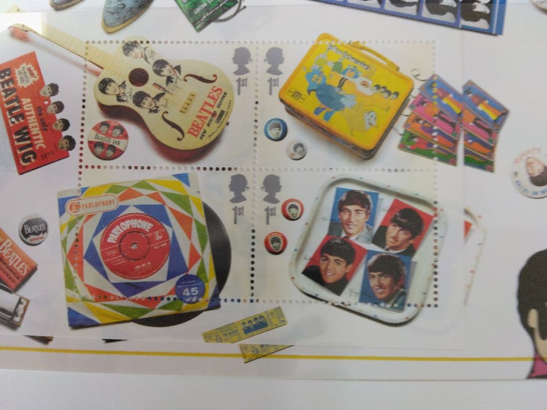 ビートルズ50周年記念　英国発行切手シート３セット