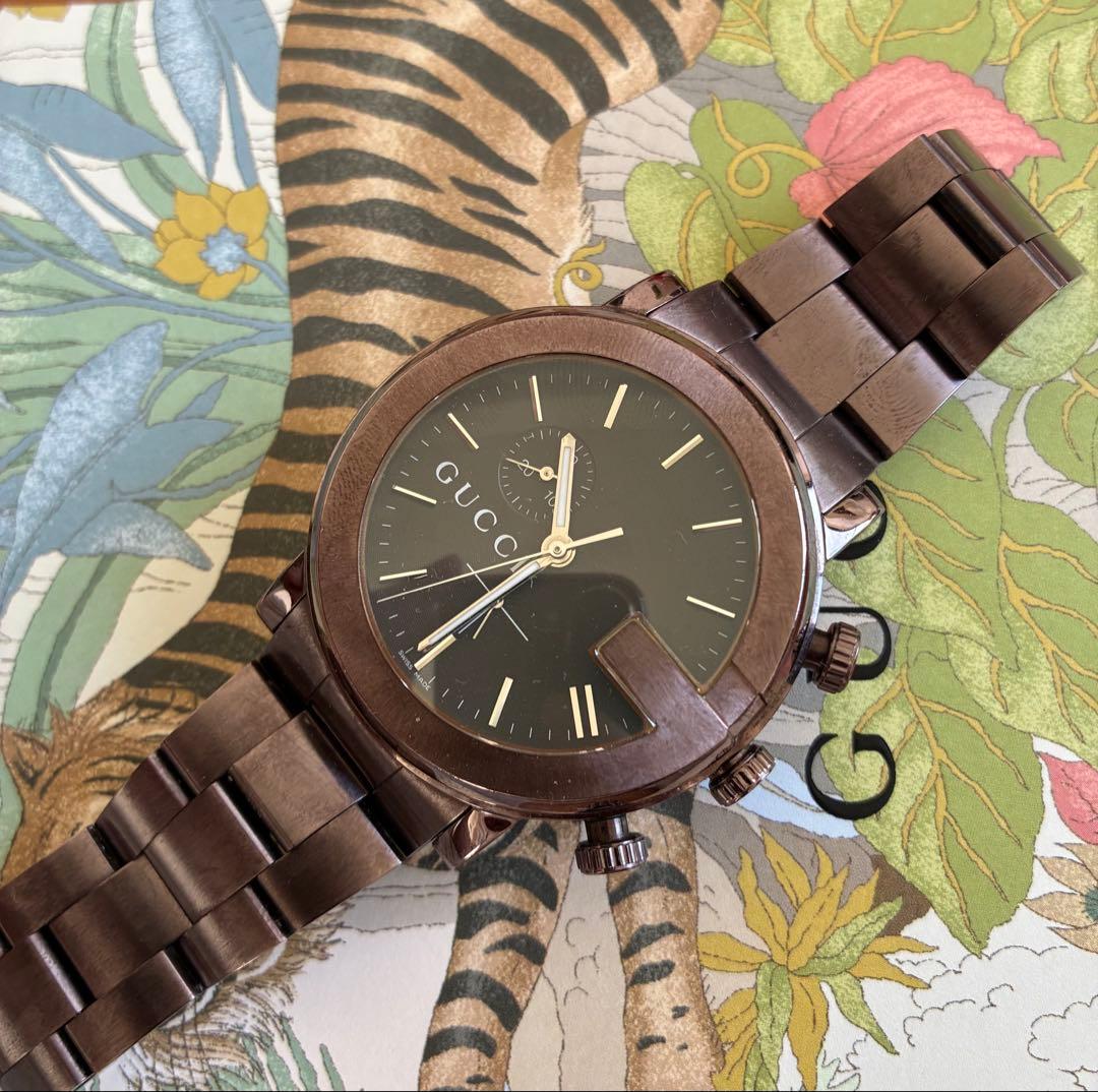 GUCCI クロノグラフ 腕時計 ブラック