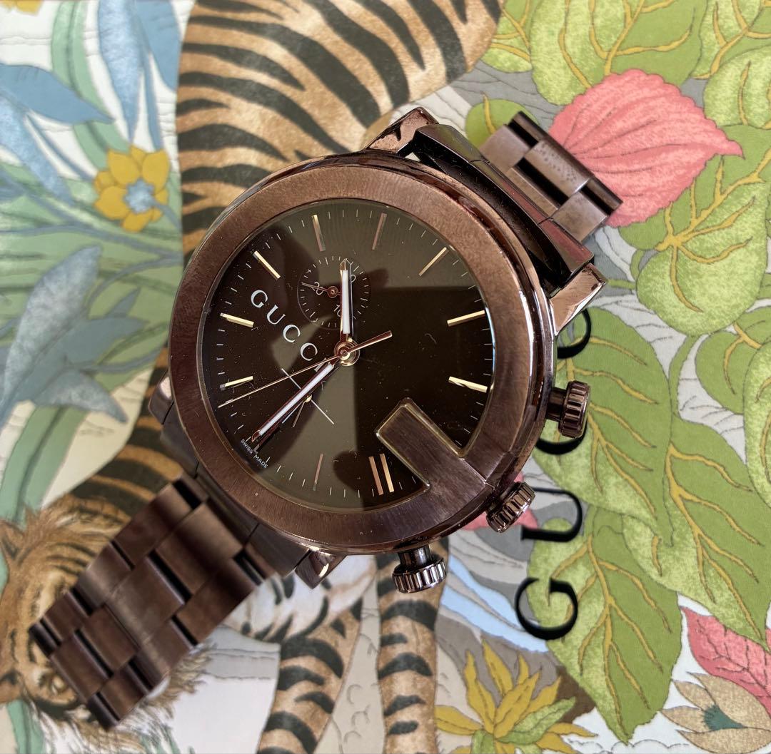 GUCCI クロノグラフ 腕時計 ブラック