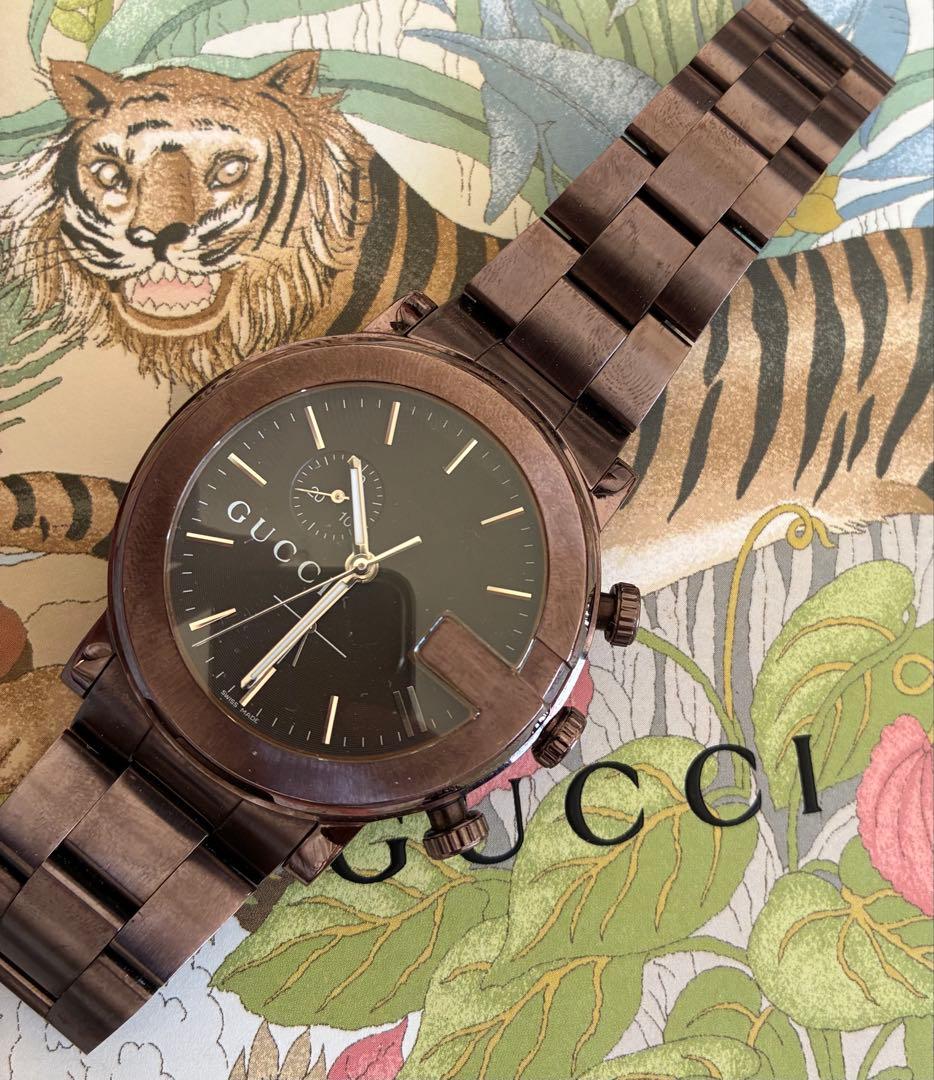 GUCCI クロノグラフ 腕時計 ブラック