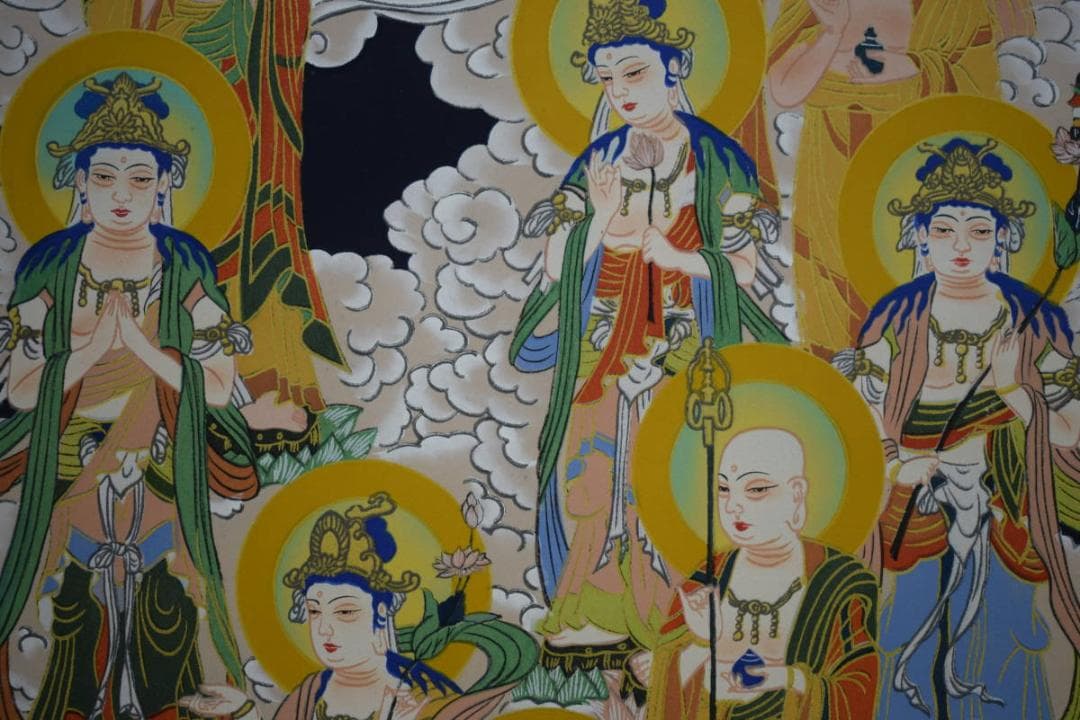 真作/十三佛図/美品/布袋屋掛軸HF-366