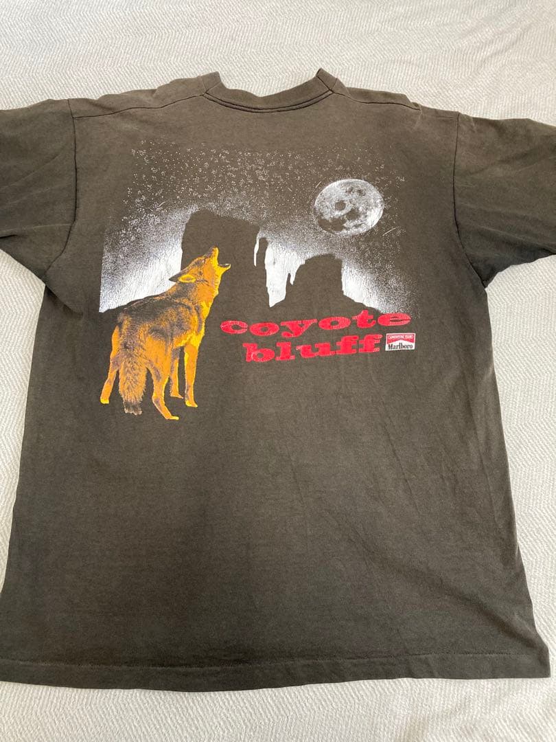【鬼フェード】90s Marlboro マルボロ コヨーテ Tシャツ　XL