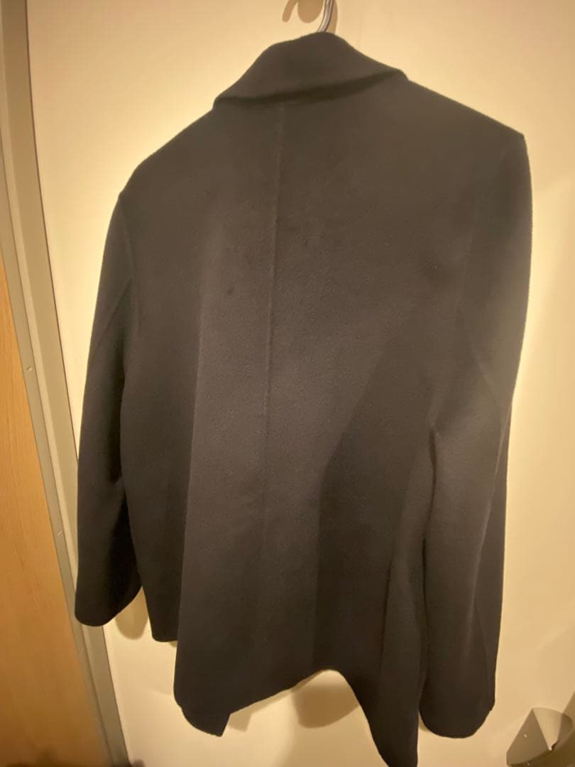 noble Super160sチェスターミドルコート ネイビー