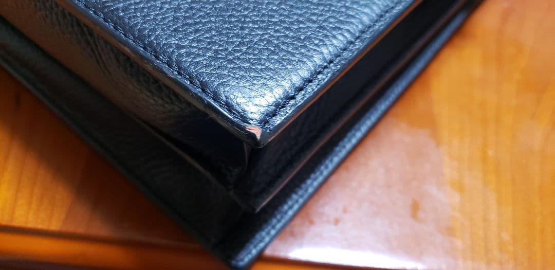 黒 レザー ビジネスバッグ ハンドル付き