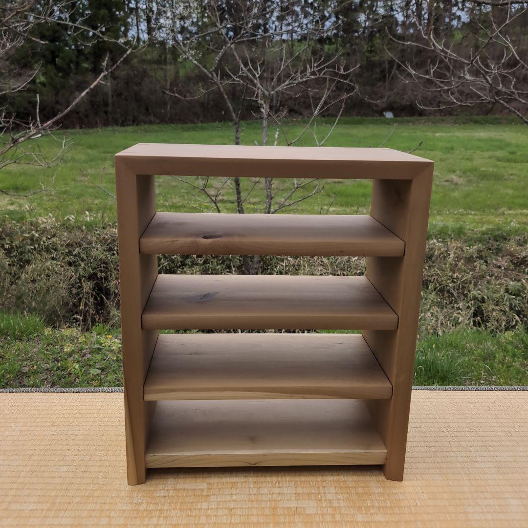 古材リメイク　朴の木 自在オープンシェルフ　無垢の家具