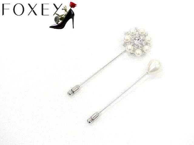 近年★美品★FOXEY/フォクシーピンブローチ パールエレガンス#2本セット