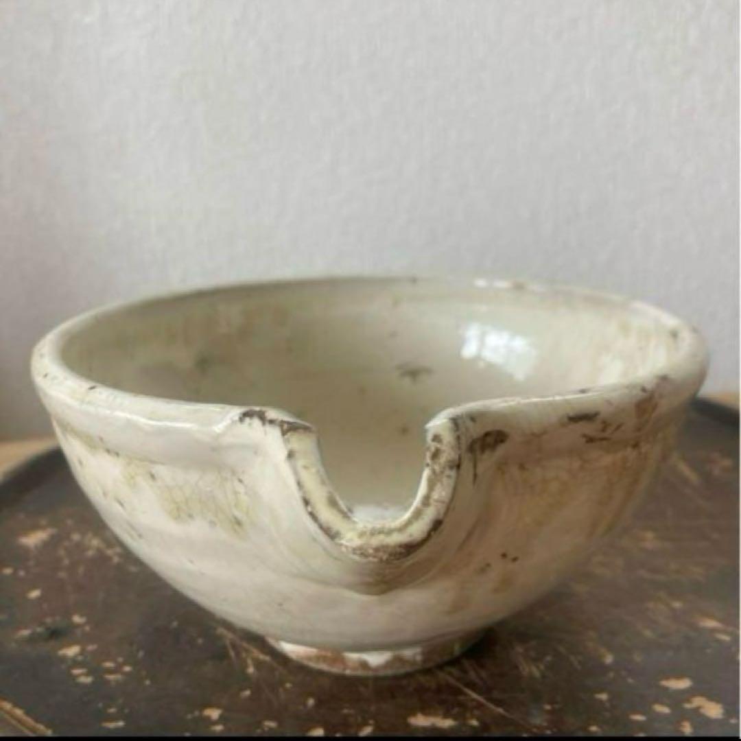 江戸明治期　平清水焼　片口　骨董　李朝　白磁　古道具坂田　古民具　岩切秀央