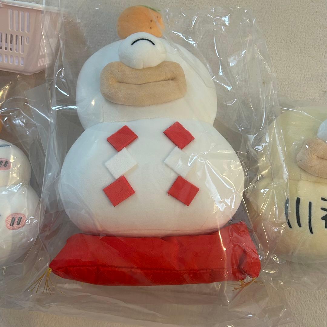 ちいかわ オデぬいぐるみ 鏡餅になっちゃったぬいぐるみ オデだるま ミニカゴ