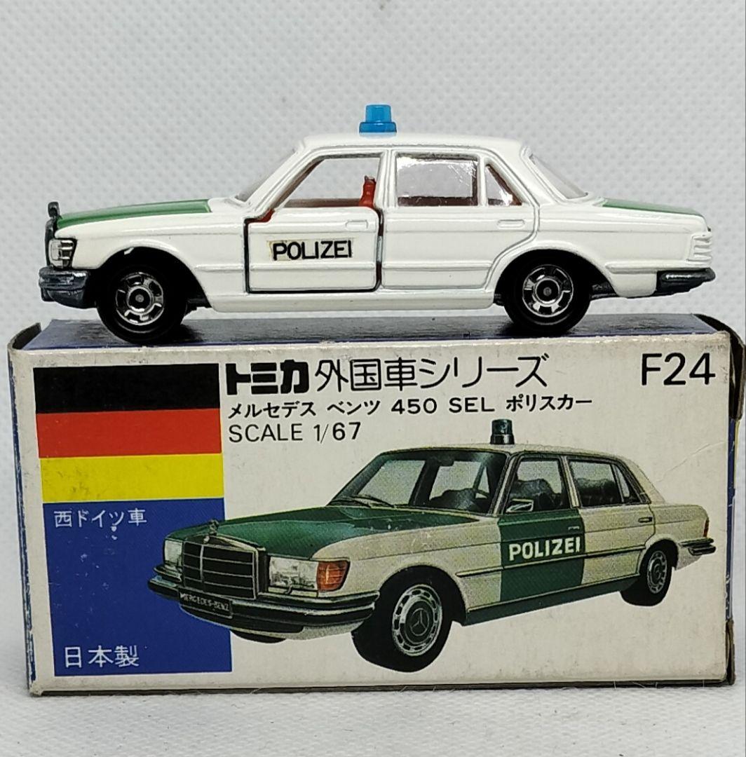 《青箱トミカF24-1-1》メルセデスベンツポリス【初期ロット】未使用美品箱劣化