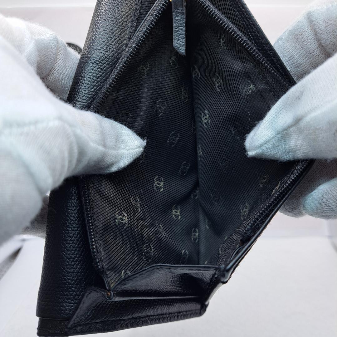 CHANEL　ココボタン　ブラック　 二つ折り財布　財布　長財布