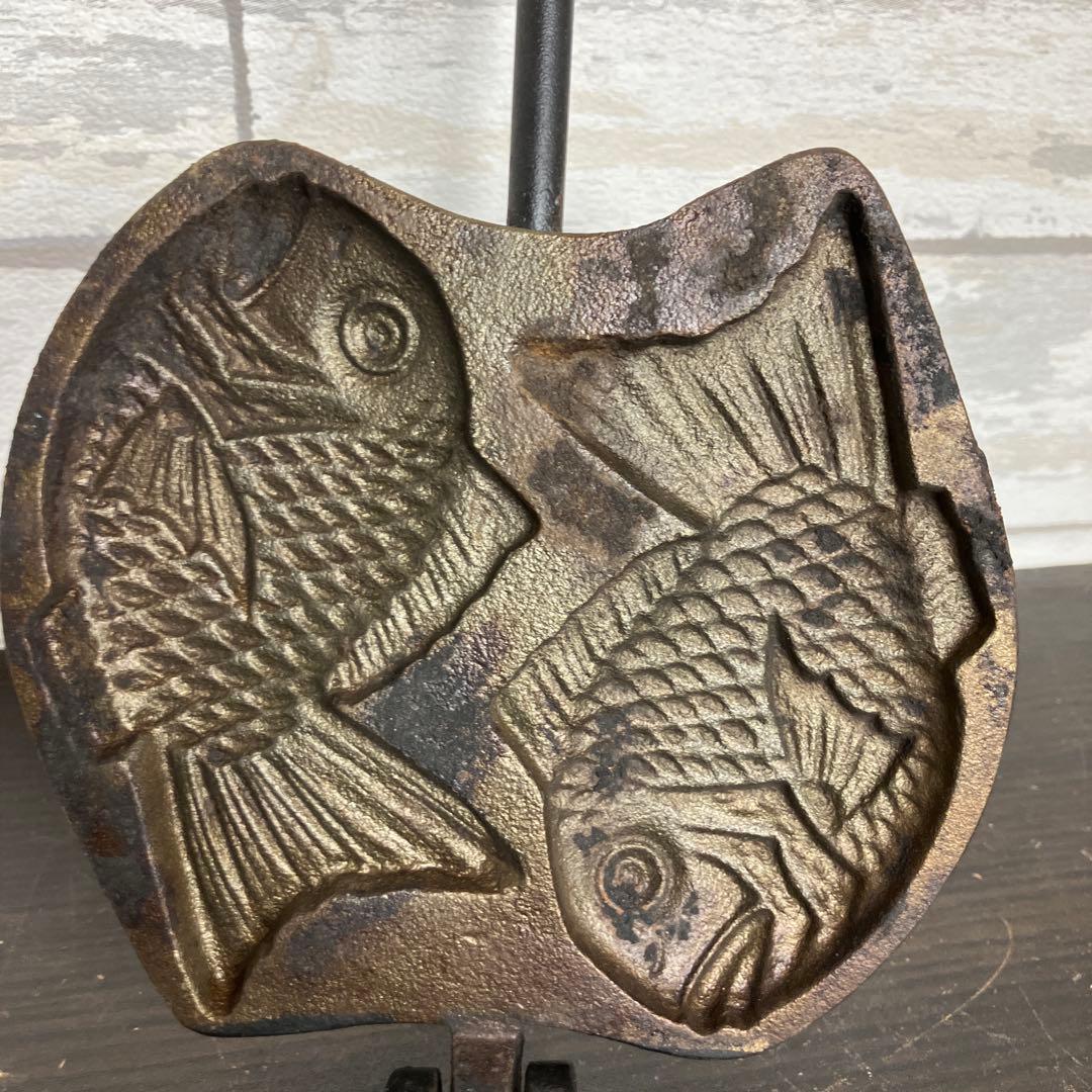 たい焼き器 二丁焼き たいやき 鯛焼き 昭和レトロ