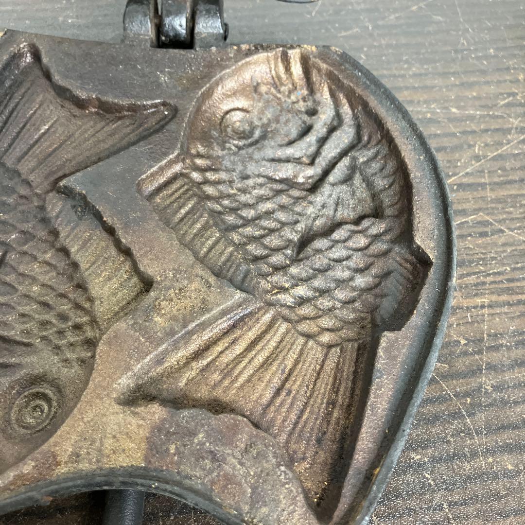 たい焼き器 二丁焼き たいやき 鯛焼き 昭和レトロ