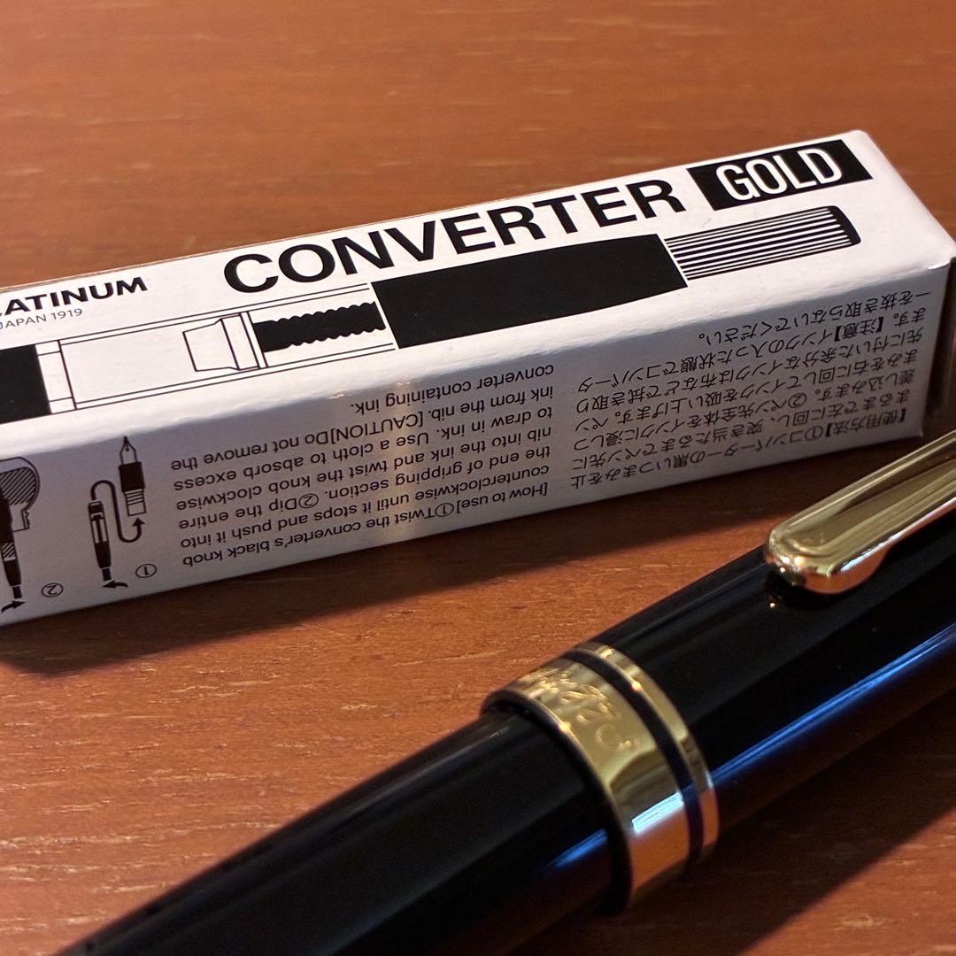 プラチナ万年筆 3776 万年筆 細字 中古品