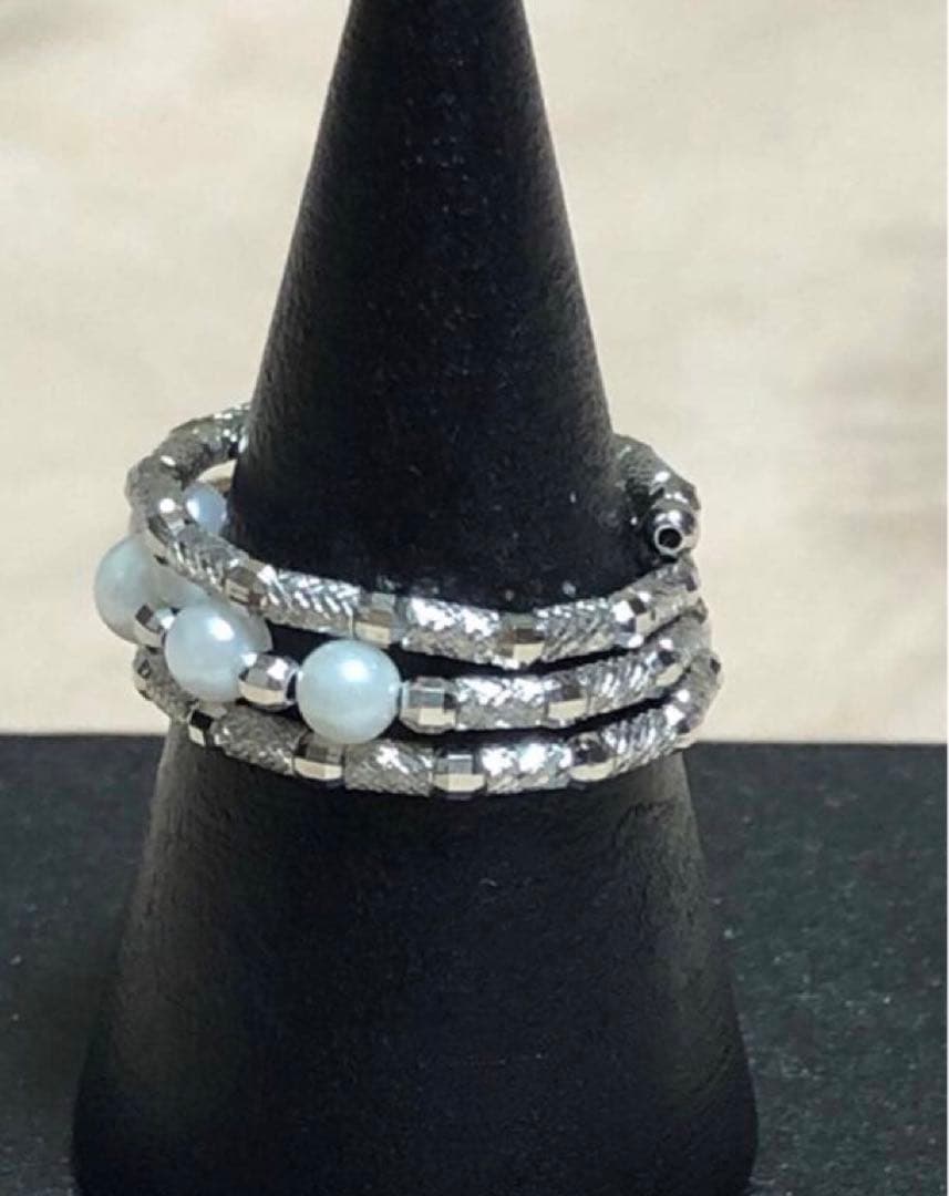 GSTV PT950 アコヤ真珠 フリーリング