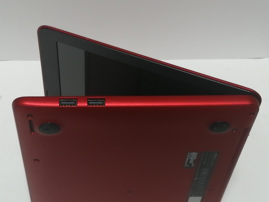 Windows10 ASUSノートパソコン人気の赤 wifi office互換１