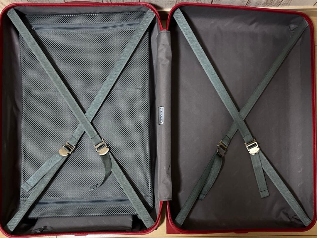 【美品】RIMOWA SALSA リモワ サルサ63L 2輪 TSAロック付 赤