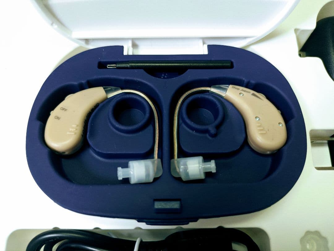 【美品】ショップジャパン 楽ちんヒアリング SK-05（耳かけ型集音器）