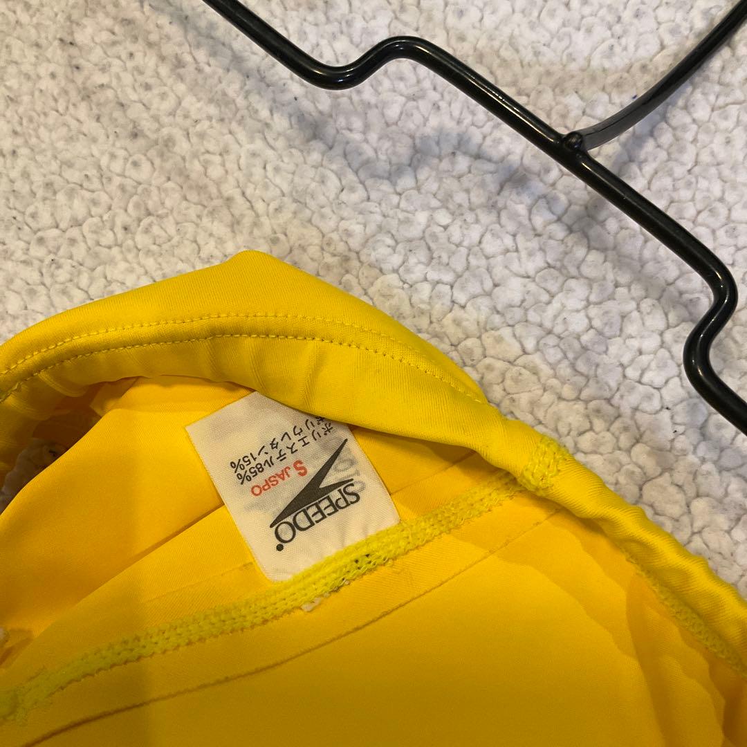 ウロコ柄　競パン　イエロー　山吹