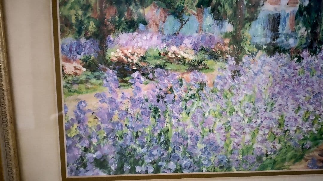 ナ*ー様 モネ【ジヴェルニーのモネの庭】　1900年　原画サイズ(92×81cm