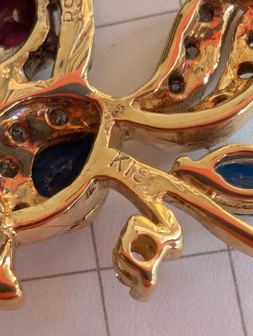 Ｋ１８ 鳥さんブローチ