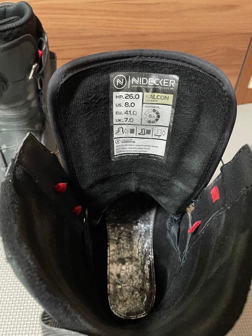nidecker ナイデッカー falcon ダブルボア スノーボードブーツ