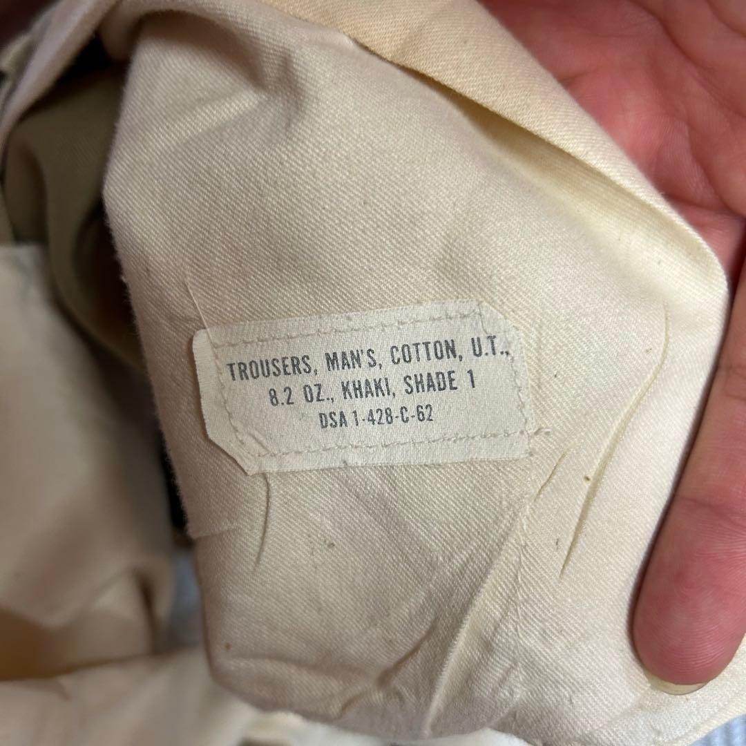 アーミーチノ トラウザーパンツ ヴィンテージ 古着 美品 RAPIDジッパー実物