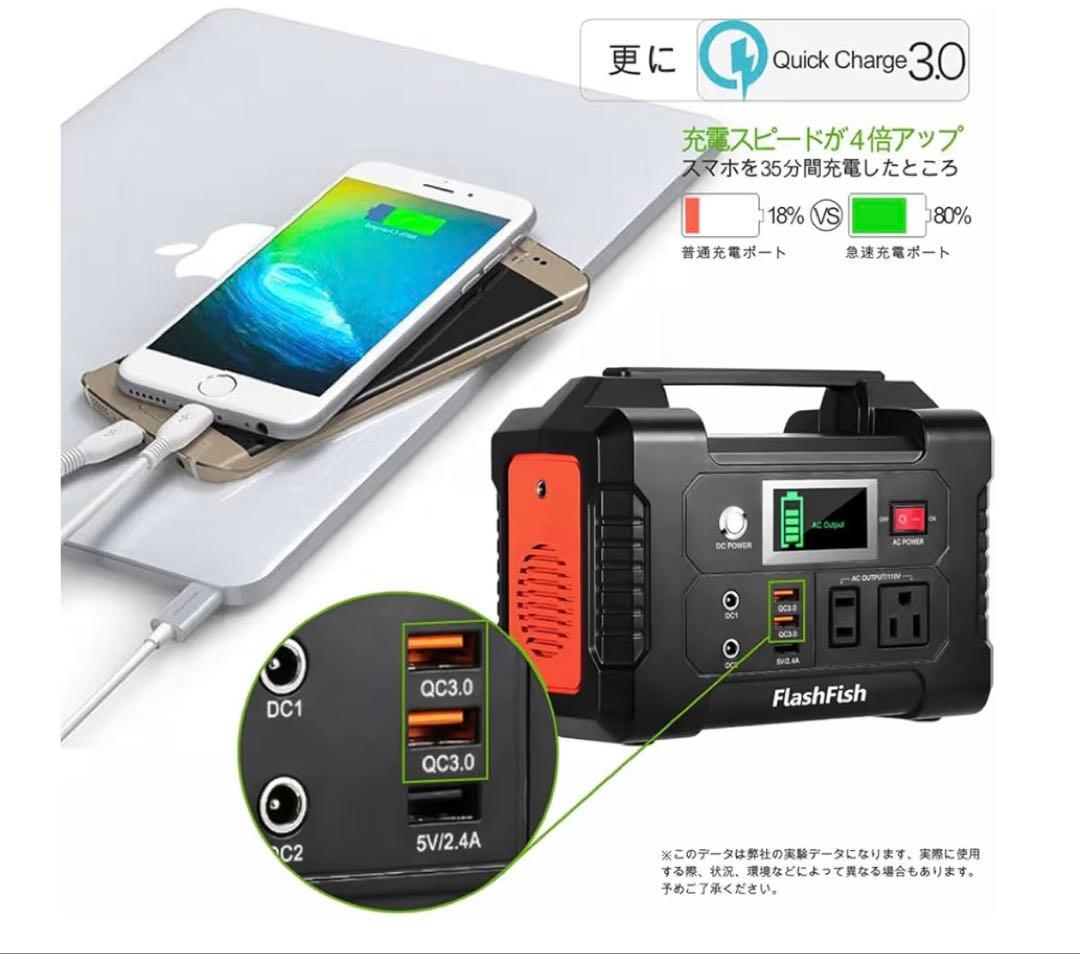 FlashFish ポータブル電源 大容量 発電機 40800mAh/151Wh
