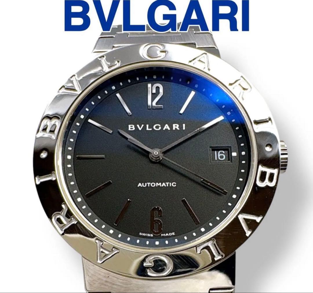 ブルガリ BB38SS 自動巻き ブラック メンズ38mm ☆ドライバー☆