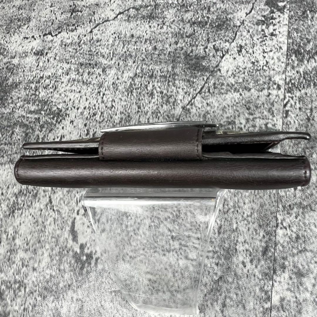 FENDI ズッカ柄 レザー×キャンバス 二つ折り財布 エフイズロゴ