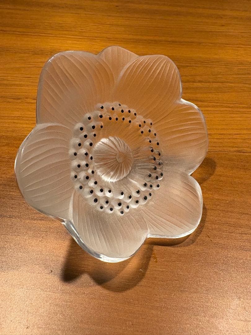 LALIQUE ラリック/ アネモネの花/ ペーパーウェイト /インテリア小物