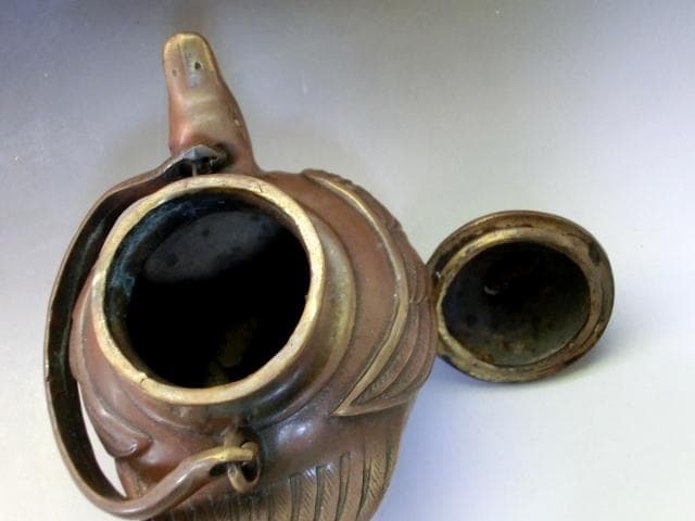 水差し■鳥「大清御製」水注 水滴 古民具 お茶道具 古美術 時代物 骨董品■