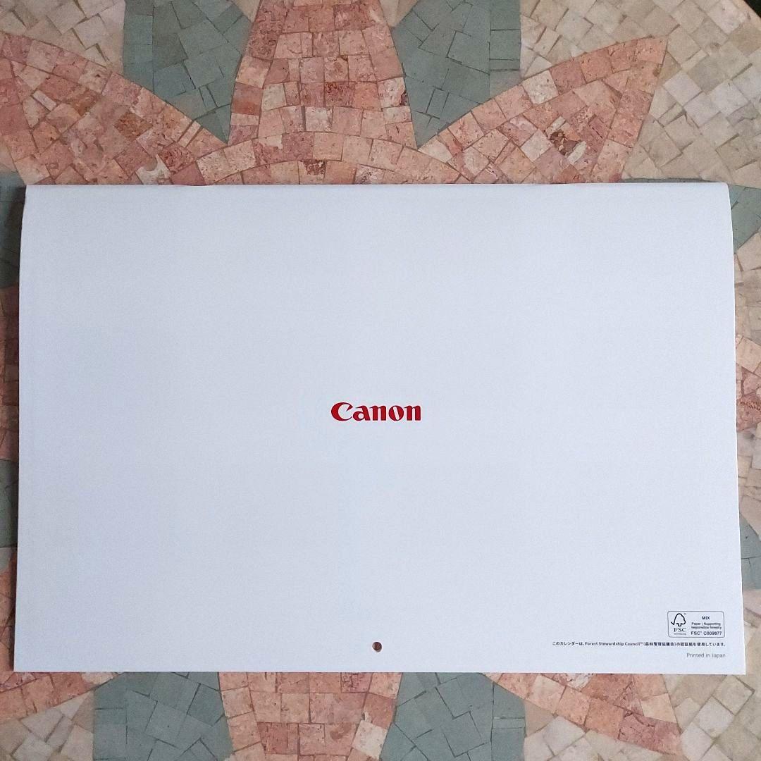 Canonキャノン壁掛けカレンダー2025年　世界遺産を訪ねて