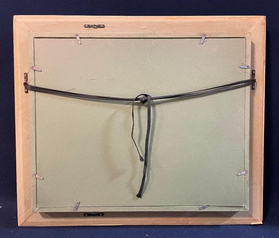 「真作」渡部ひでき「薔薇」静物画　油彩画　額装　サイン有り　F6号