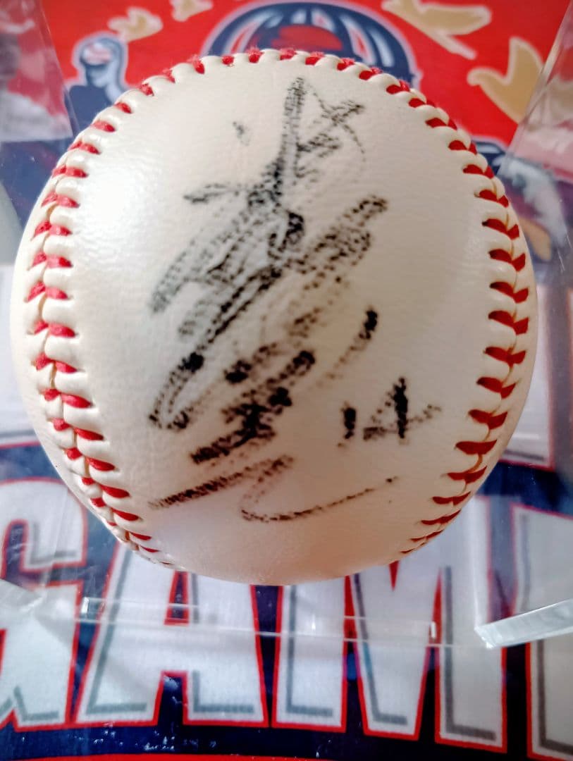 広島東洋カープ 津田恒実選手 直筆サインボール【花文字】