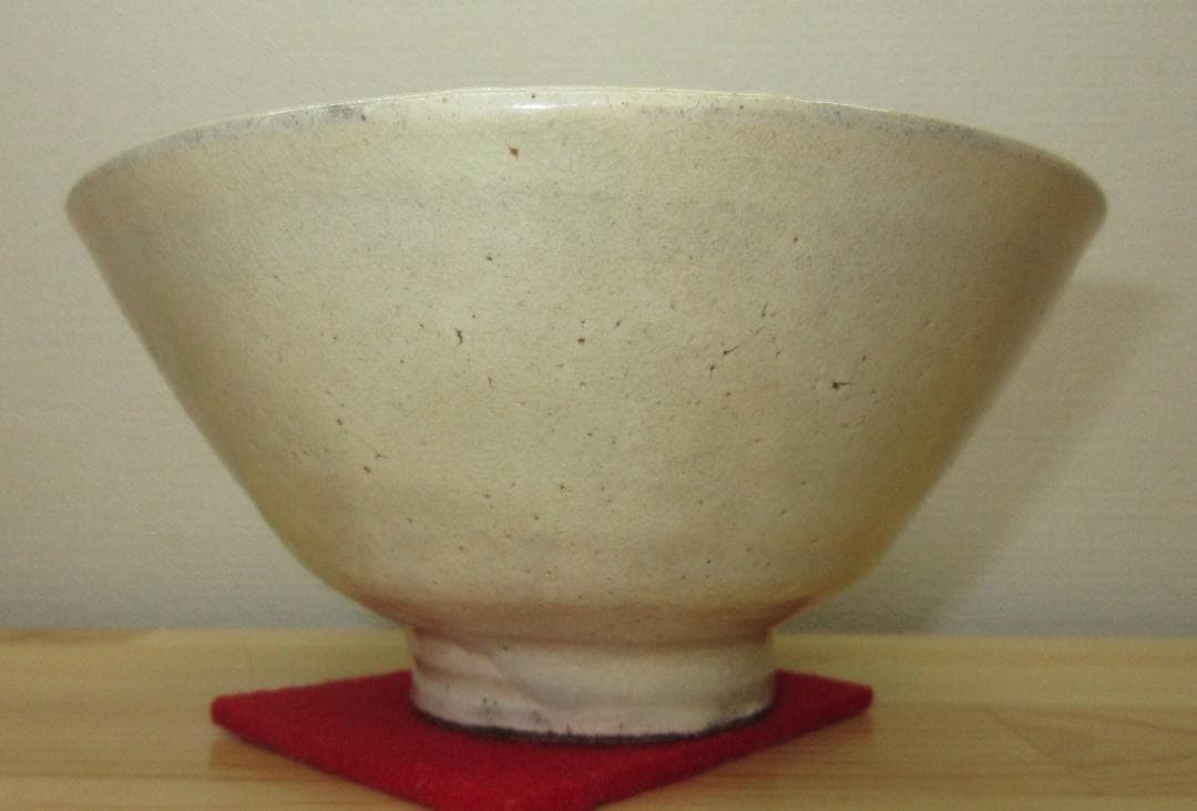 送料込【逢絢亭】茶道具 茶碗 高麗 銘「春の山」表千家書付 作家物 共箱入り