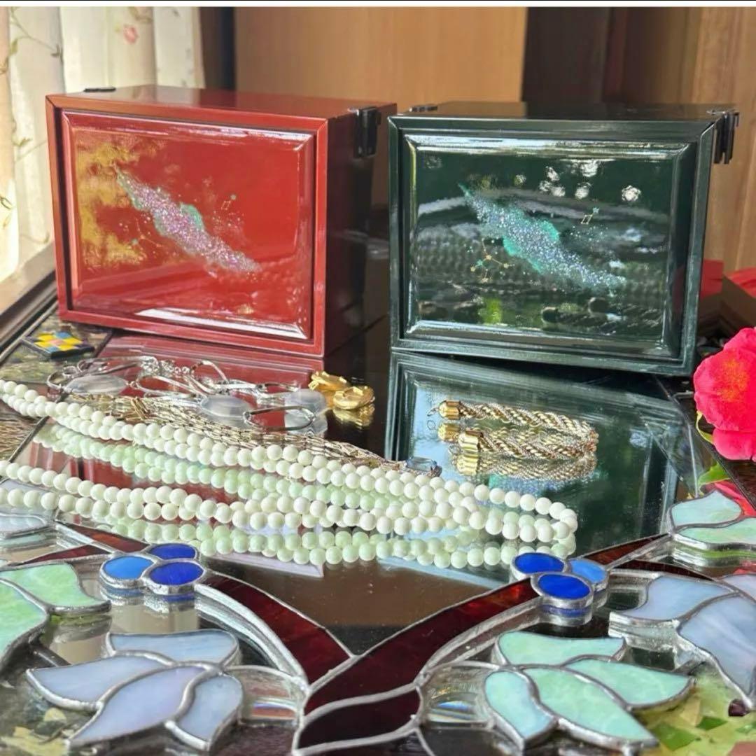 2191様感謝‼️秋‼️JAPAN輪島螺鈿蒔絵宝石箱「銀河-紅べに」1点　愛蔵品